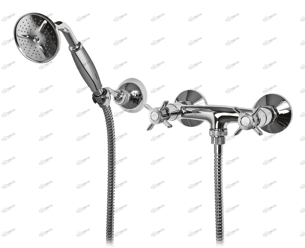 Смеситель для душа с ручным душем, шлангом 150 см и держателем CEZARES LORD-D-01-M