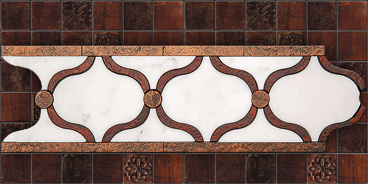 БОРДЮР ИЗ МРАМОРА GE-5 SKALINI ORNAMENTAL GE5 - Вид №1