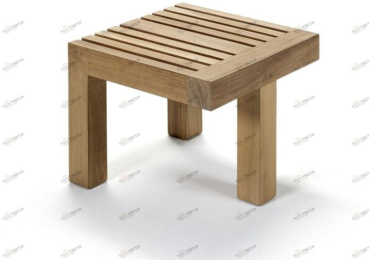 Royal Botania Низкий квадратный садовый столик из тика Nara sun-id-1366223