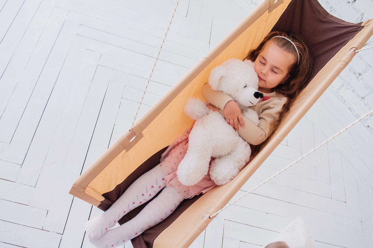 Гамак детский эргономичный желто-зеленый ПОКАЧАЙКА  326719 Желтый;зеленый Santreyd  - Вид №4