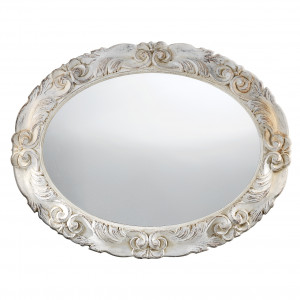 221 3SC Старинное фестонное зеркало цвета слоновой кости Classico