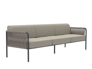 3-местный тканевый садовый диван