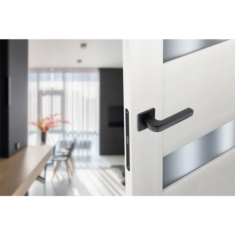 Дверные ручки Edson EDS-125H-Q2 в элегантном черном исполнении 85170400 STLM-0059396 - Вид №5