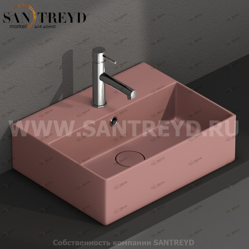 IN046FR Подвесная раковина настенная прямоугольная Ceramica Globo T-EDGE