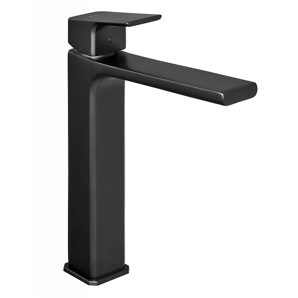 102188002c1st  Смеситель для раковины Tiera High Type - матовый черный - экономия воды Eca  - Вид №1