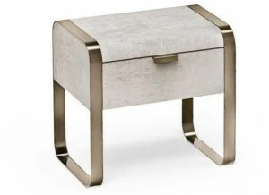 Cantori Прямоугольная прикроватная тумбочка из кожи с ящиками Elvis