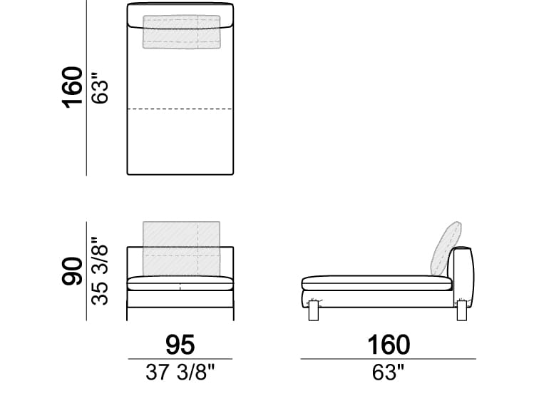 3-местный тканевый диван Arketipo BROWN SUGAR ARCH-00058205 - Вид №17