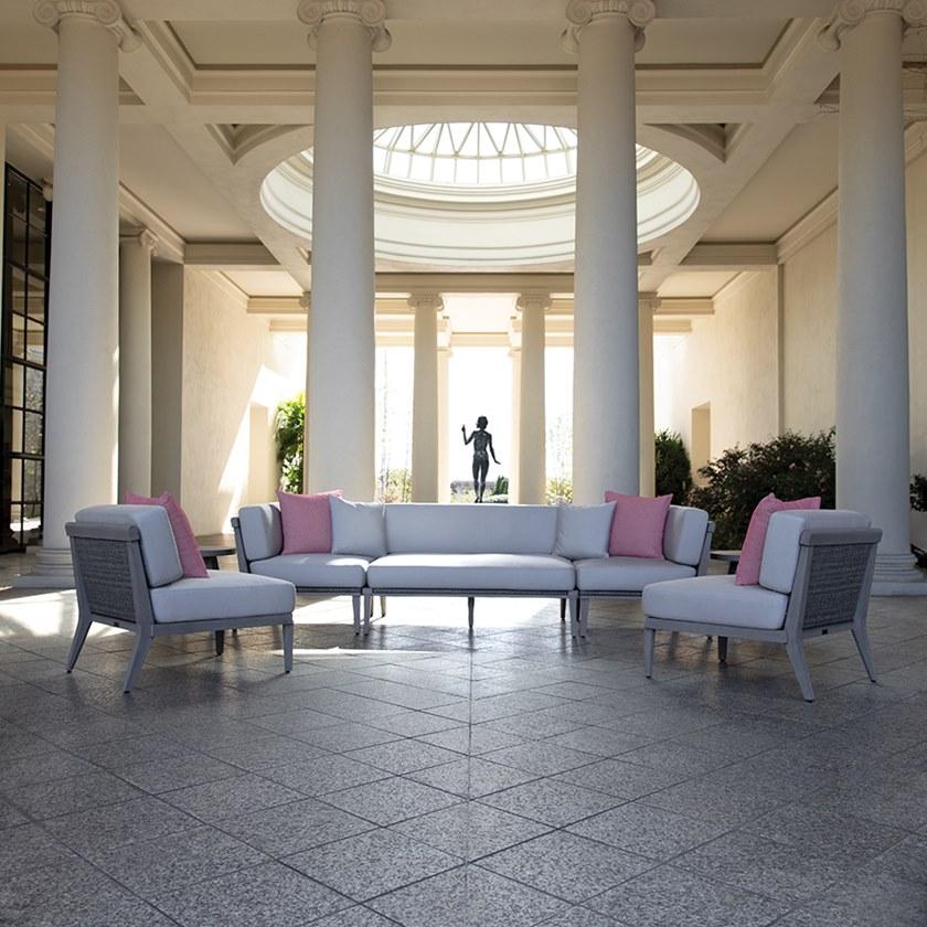 JANUS et Cie Центральный модуль из тика для модульного дивана Rock garden sun-id-1416048 - Вид №4