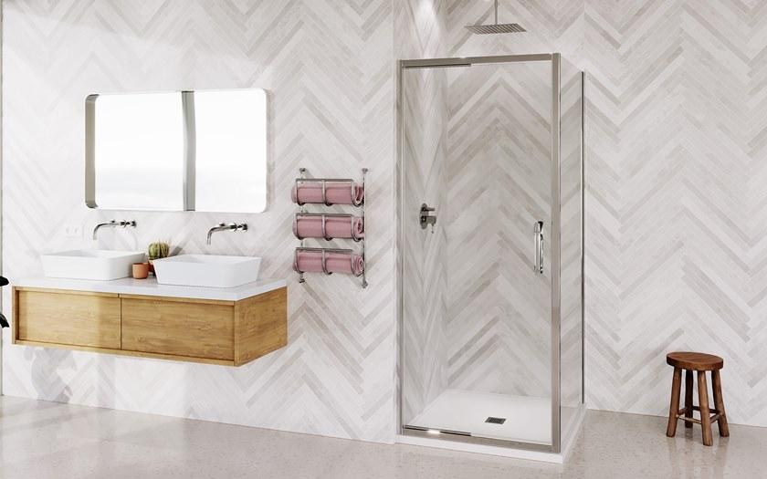 Flair Showers Распашная стеклянная дверь для душа Eto Etoif90sc - Вид №2