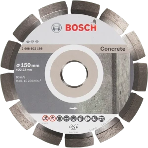 Диск алмазный по бетону Bosch Standard for Concret 2608602198 сегментный 150x22.2x2.2 мм 82388344 STLM-2092834