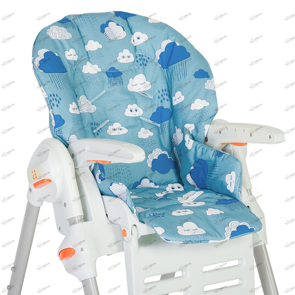 Съемный чехол для стульчика для кормления Clouds VAMVIGVAM  281624 Голубой Santreyd 