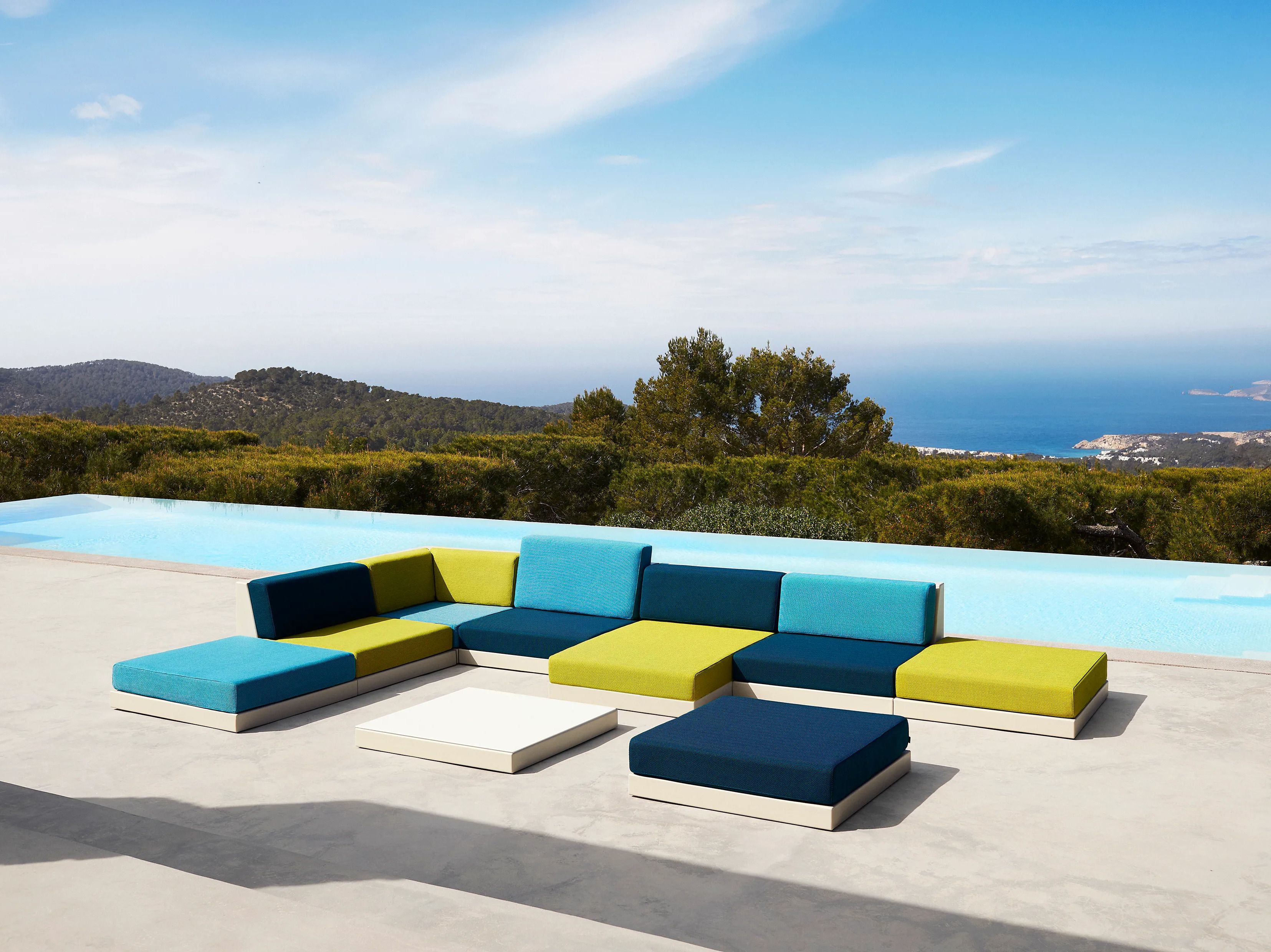 Тканевый модульный садовый диван Vondom Pixel ARCH-00086242 - Вид №4