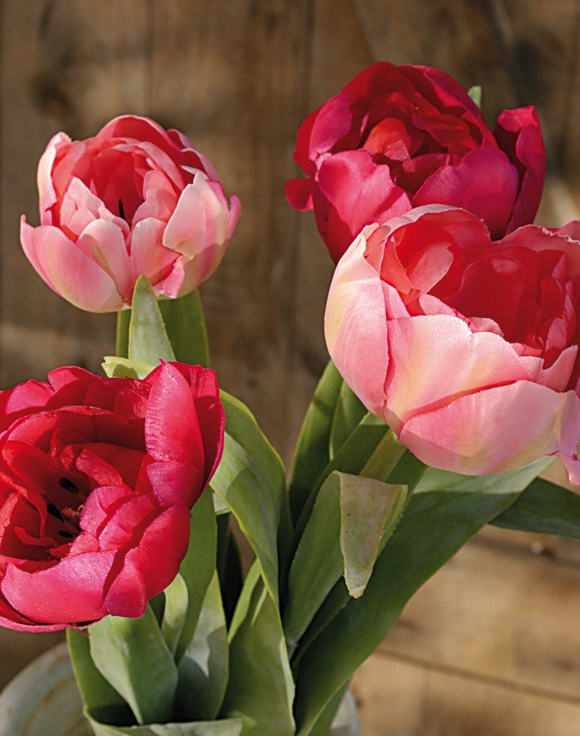 2990 515 a3 Тюльпан шелковые цветы, 2 штуки, 45 см, розовый H-andreas 