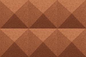 311 112 616 Пробковая 3D-плитка для стен Pyramid Terracotta GRANORTE 3DForms