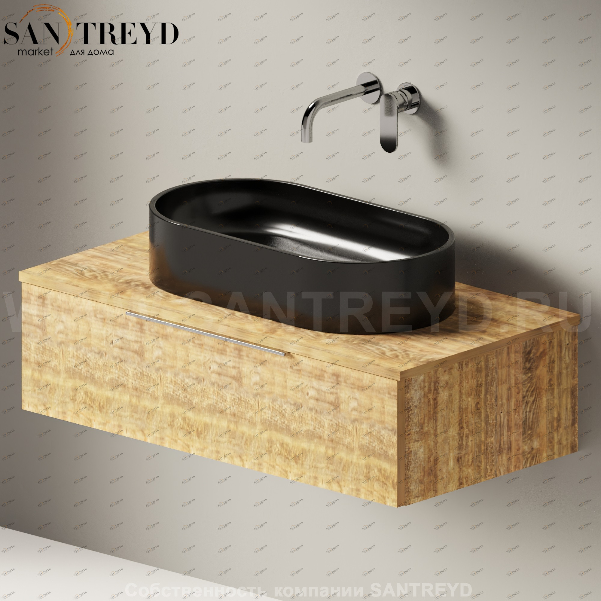 Flaminia BOX Настенная тумба для раковины 95 см с 1 ящиком BX995.WW Ceramica Flaminia BX995WW