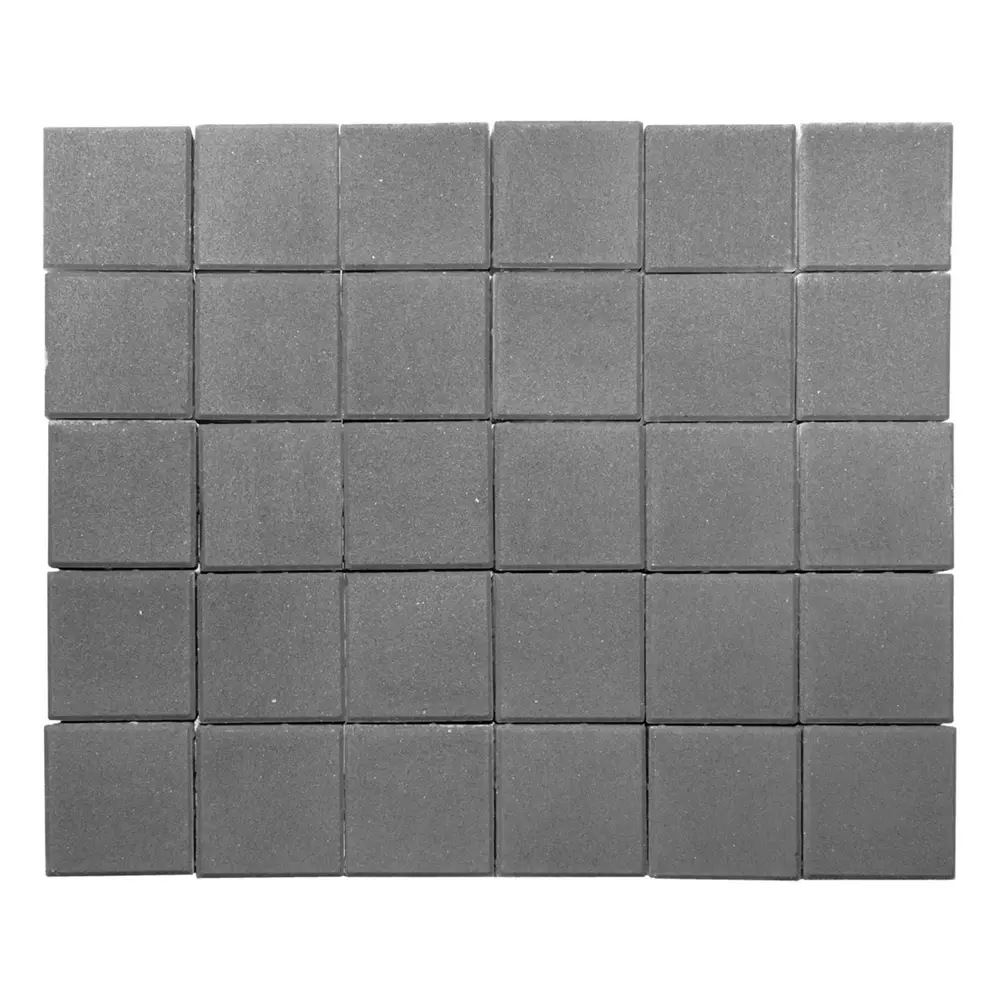 Плитка тротуарная двухслойная Braer Лувр 200x200x60 мм цвет серый STLM-2146067