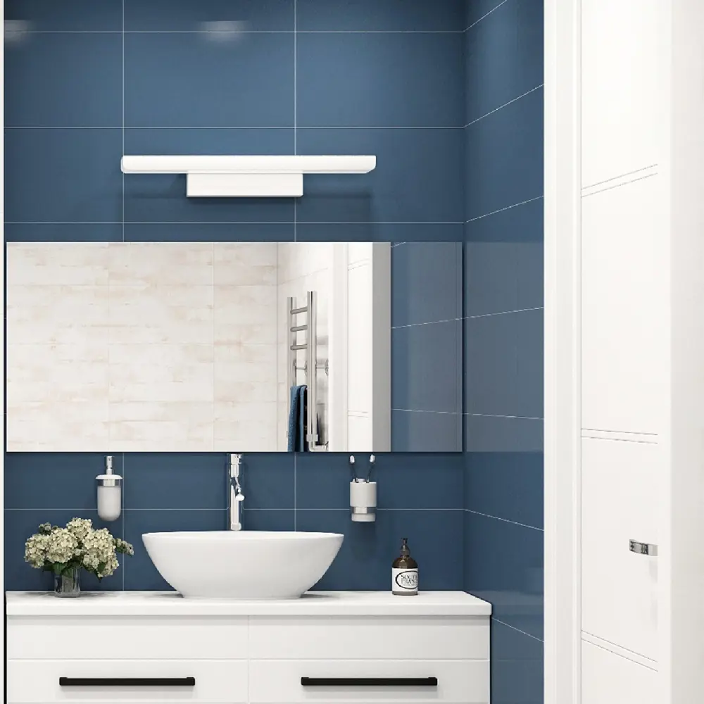 Плитка настенная LB Ceramics Блю Шеврон 25x45 см 1.46 м² матовая цвет синий STLM-2123569