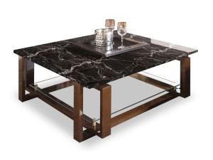 Квадратный мраморный журнальный столик