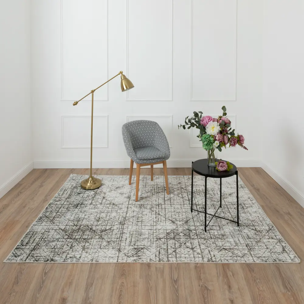 Ковер вискоза Isphahan 84492 Silver 160x230 см цвет серый 83271541 STLM-2169505 Santreyd  - Вид №5