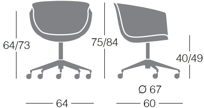 Segis Офисное кресло с 5 спицами на колесиках Derby sun-id-1502615 - Вид №1