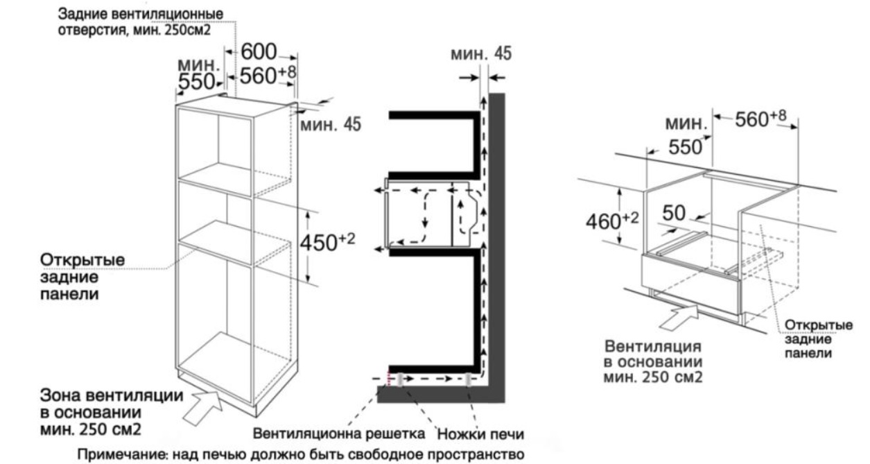5335671 Электрический духовой шкаф Akpo PEA 44M08 SSD02 BL черный STDN-0043322 - Вид №8