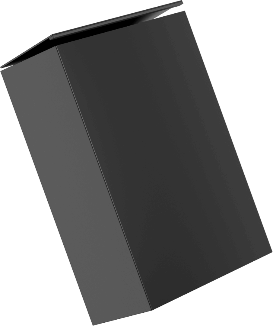 P795-N Настенный контейнер из нержавеющей стали объемом 25 л с крышкой