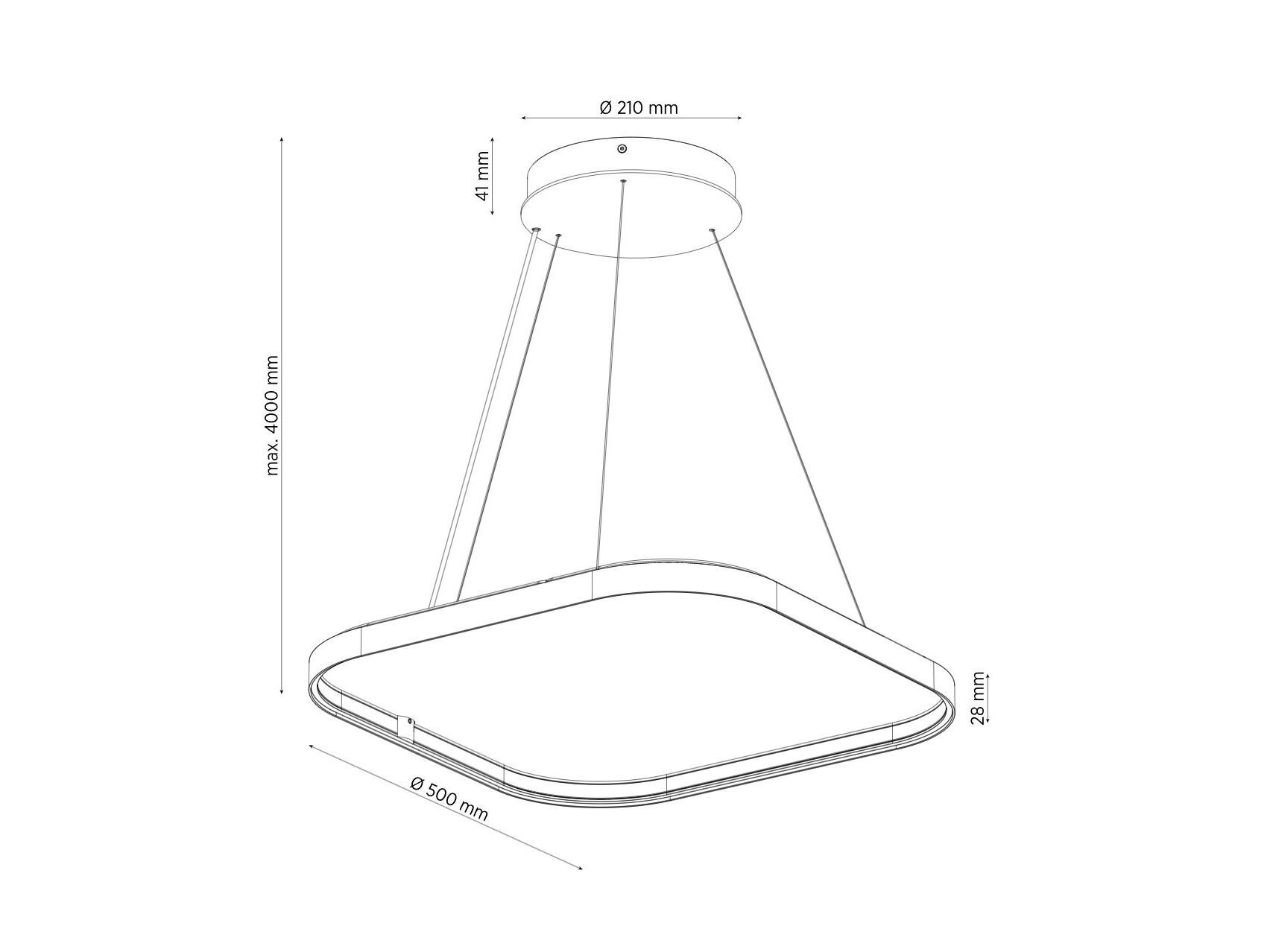 Алюминиевый светодиодный акустический подвесной светильник PROLICHT QUANTUM SILHOUETTE ACOUSTIC ARCH-00109594 - Вид №3