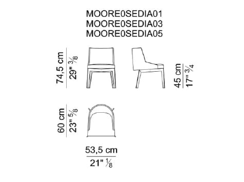 Кожаный стул i 4 Mariani Мур ARCH-00087817 - Вид №3