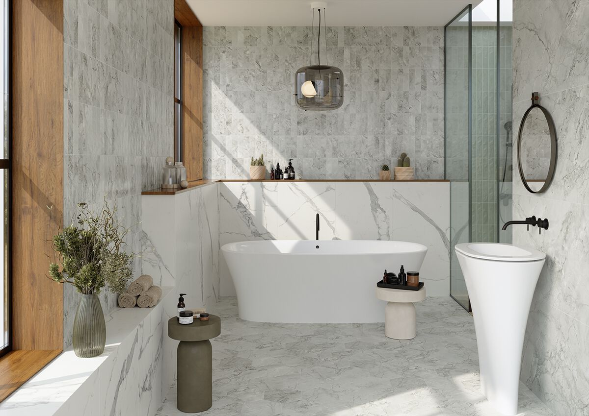 Пол / керамогранит с мраморным эффектом Marca Corona скульптурная ARCH-00144887 - Вид №3