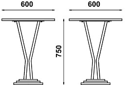Adico Квадратный мраморный стол по контракту sun-id-1352599 - Вид №1