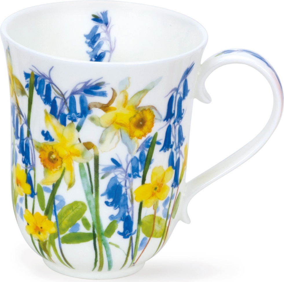 10648643 Dunoon Кружка Dunoon "Загородные цветы в жёлтых тонах.Бремор" 330мл Фарфор костяной 