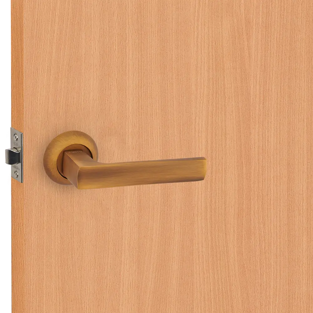 Дверные ручки Punto Ergo без запирания цвет кофе STLM-2119800 - Вид №6