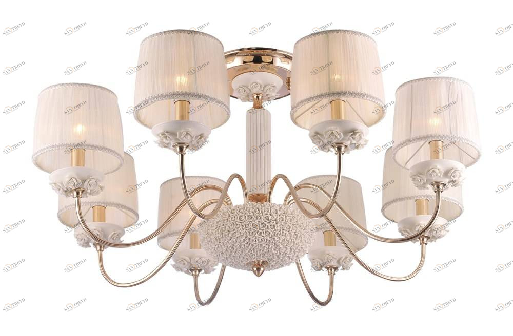 Потолочная люстра Crystal Lux Adagio PL8 CRYSTAL LUX ДИЗАЙНЕРСКИЕ, ADAGIO 058690 Белый 
