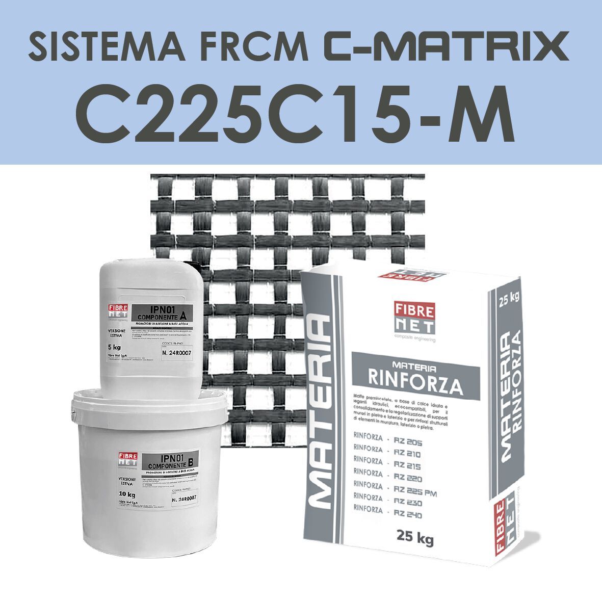 Система армирования FRCM Fibre Net C-MATRIX ARCH-00071011 - Вид №1