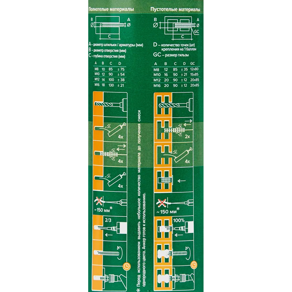 Анкер химический Партнер Poly SF CE 400 BCR универсальный 82642905 STLM-2041992 Santreyd  - Вид №2