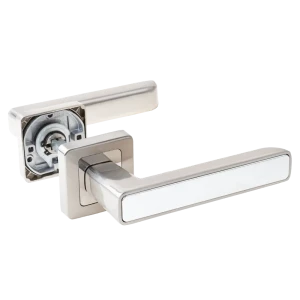 Дверная ручка на розетке Armex H-22107-A без запирания цвет никель/хром