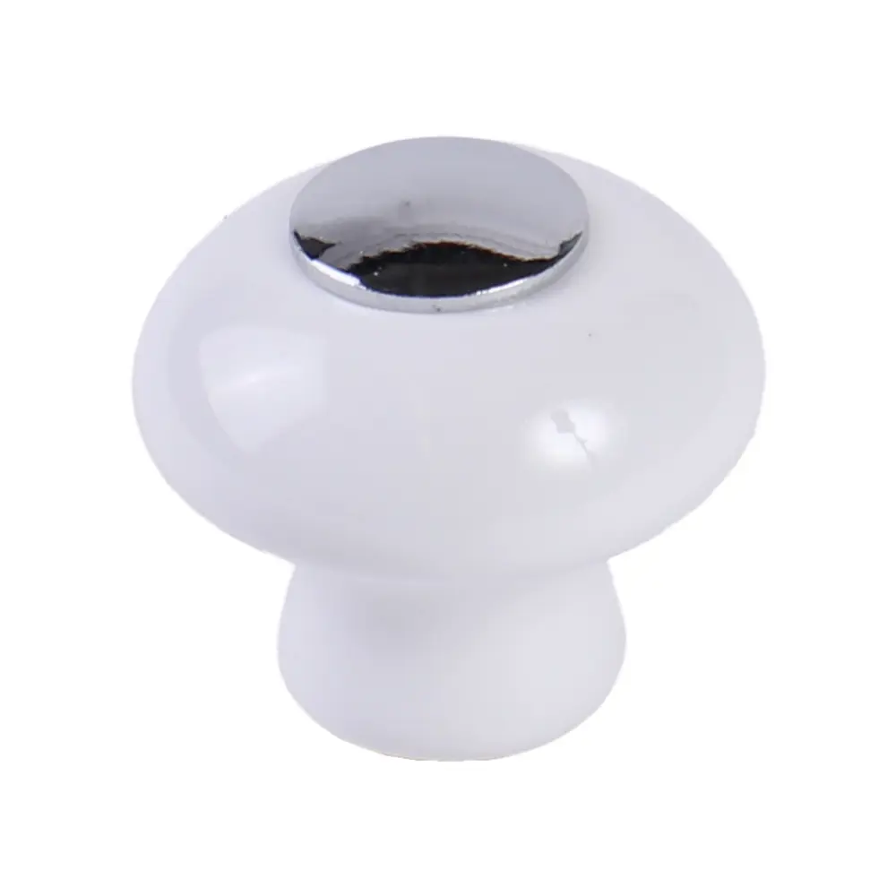 Керамическая ручка-кноб LARVIJ для мебели в белом цвете 87828314 STLM-0075961