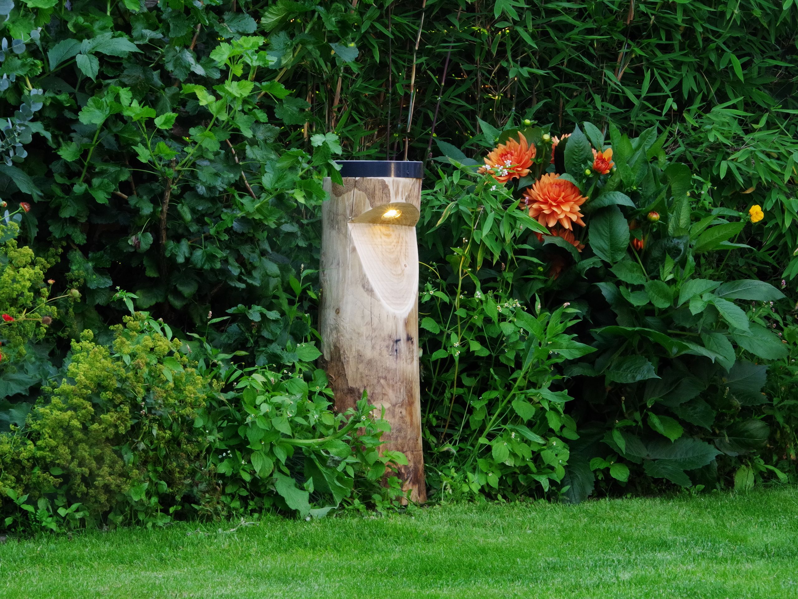 Светло-каштановый столб на солнечной энергии Timberlab BOSCO SOLAR ARCH-00141907