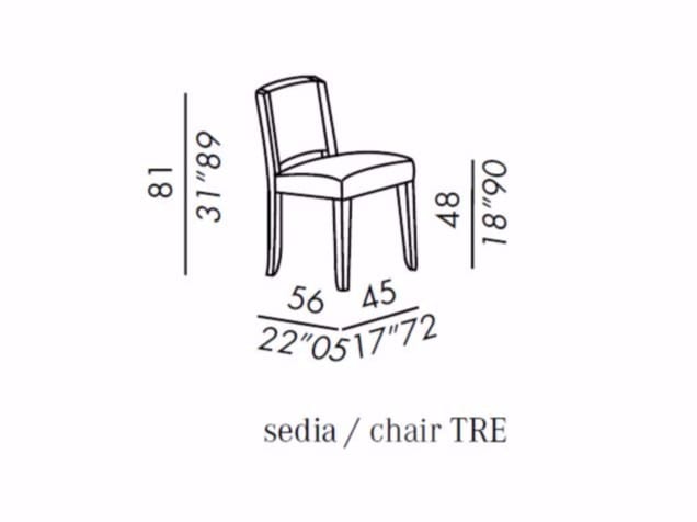 Дубовый стул с мягким сиденьем Meridiani Kerr ARCH-00122961 - Вид №3