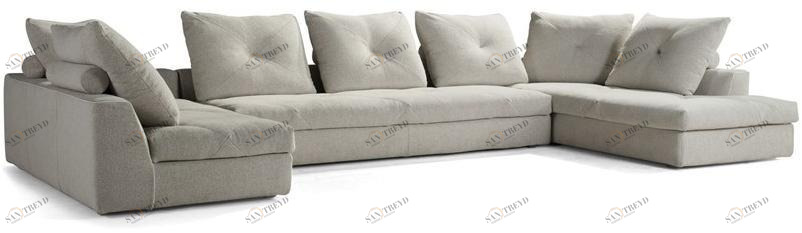 Roche Bobois 4-х местный тканевый диван sun-id-1514515