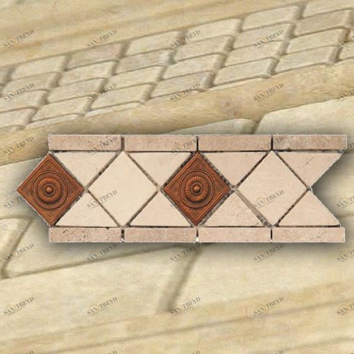 БОРДЮР ИЗ МРАМОРА DS-200-2 NATURAL ART DS2002