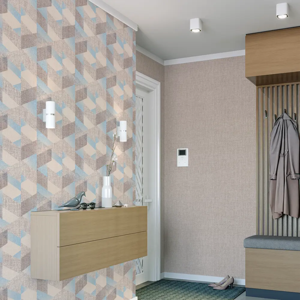 Обои Palitra Family Modulis бежевые флизелиновые 1.06 м 83534018 STLM-0829342 - Вид №3