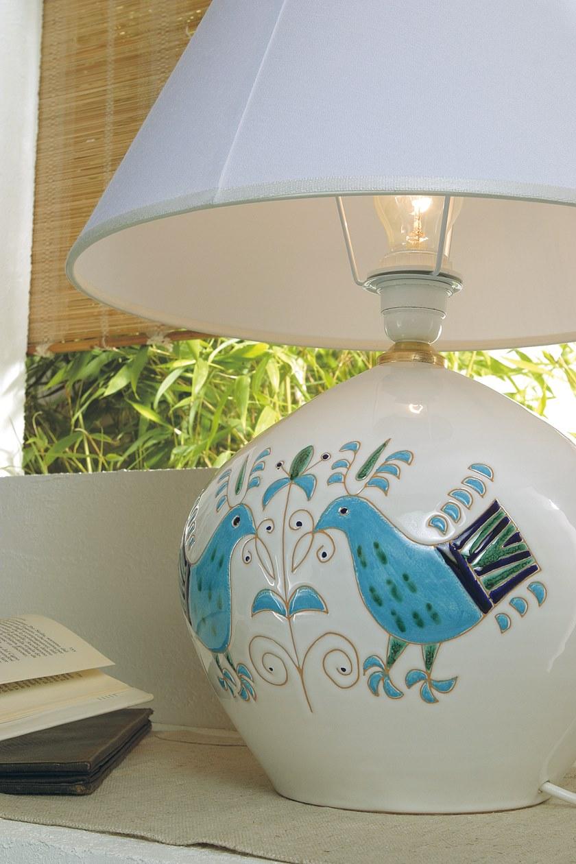 Cerasarda Настольная лампа с прямым и отраженным светом из керамики Le pavoncelle sun-id-1386263 - Вид №1