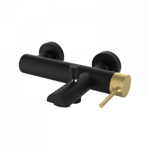 47224427 PREMIUM Черный смеситель ванна-душ Черное Матовое Золото GRB MIXERS