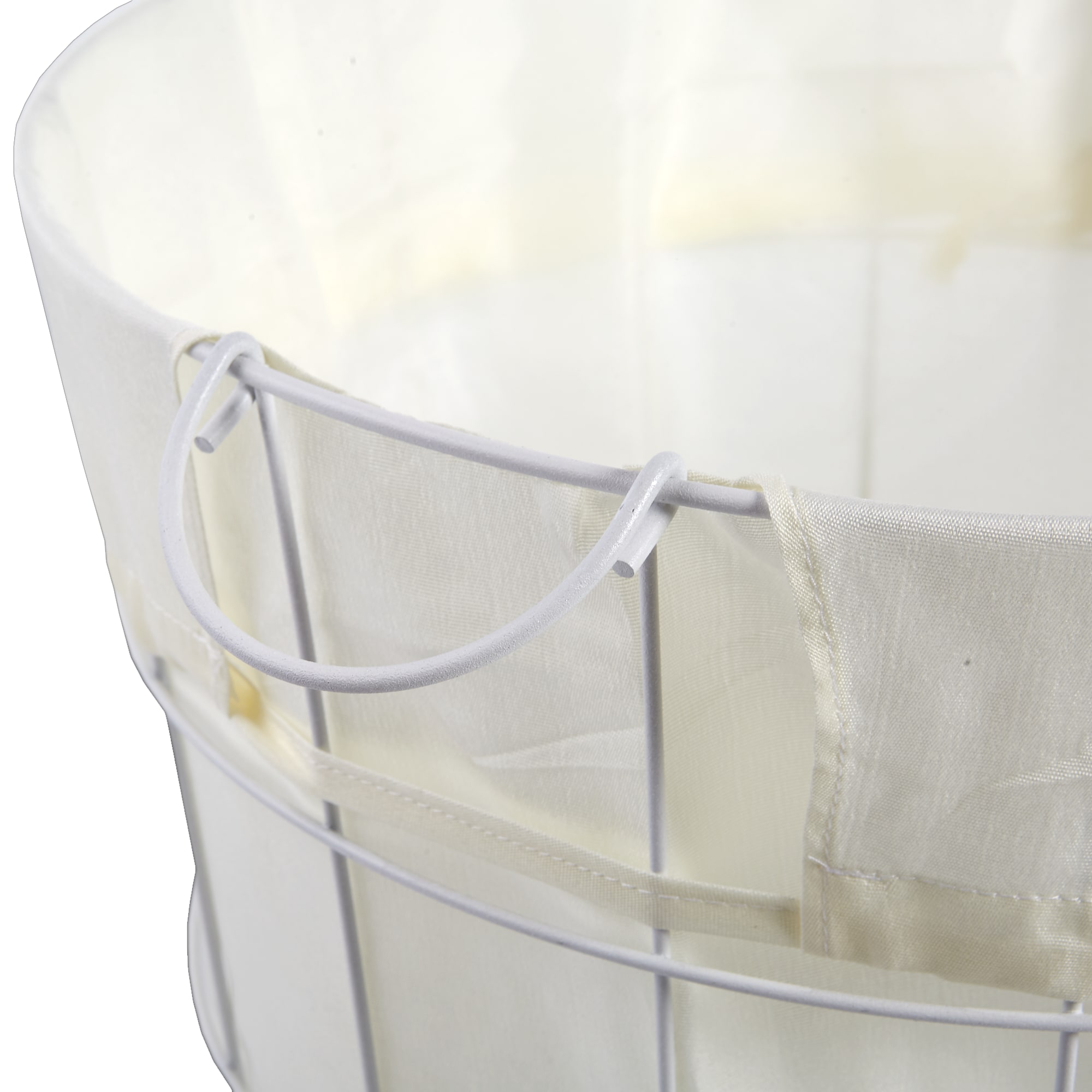 82411010 Корзина для белья с чехлом, 400x400x400 мм, цвет белый Аксессуары для ванных комнат Santreyd  - Вид №1