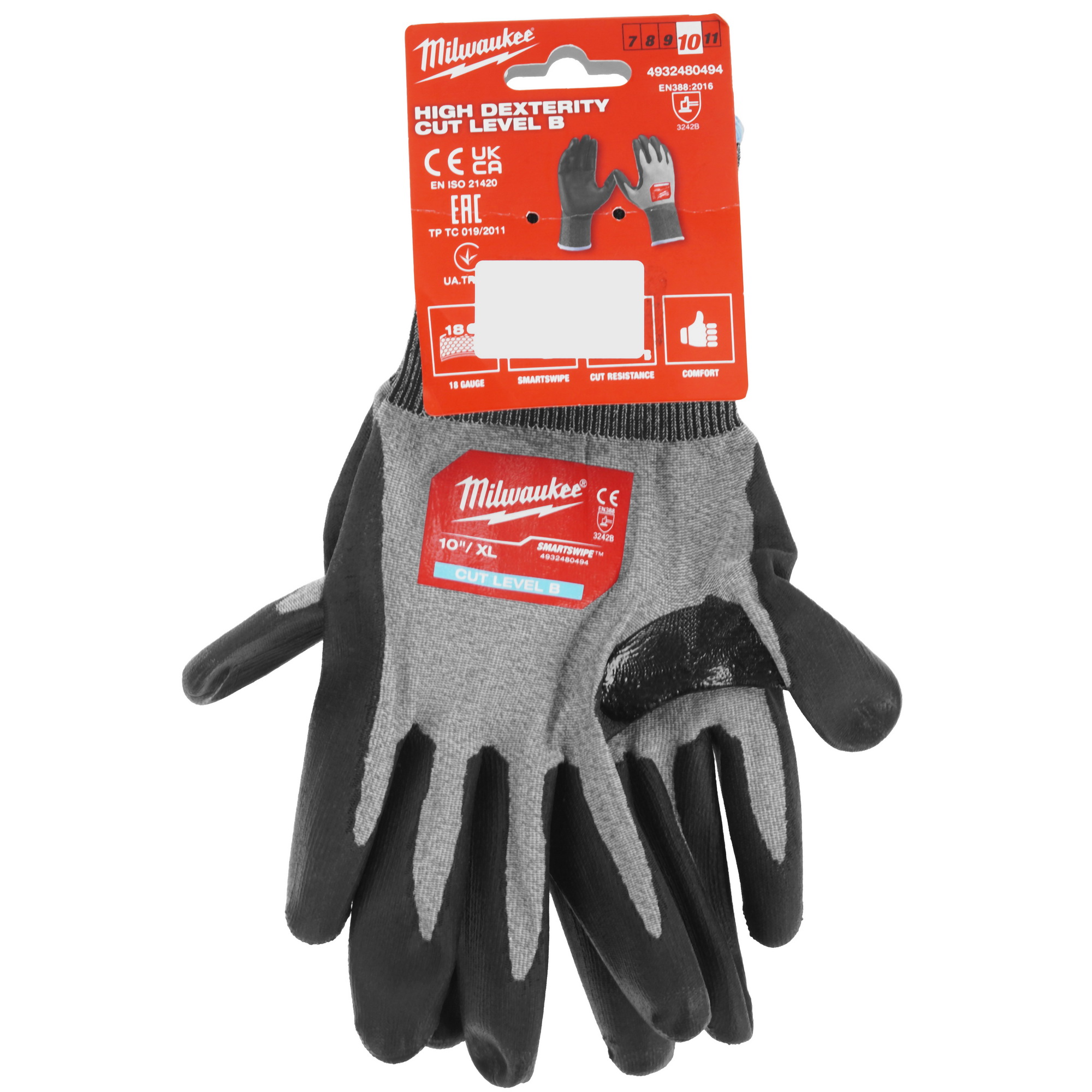 Перчатки трикотажные Milwaukee Hi-Dex 2/B 10/XL 5478037 STDN-0033118 - Вид №4