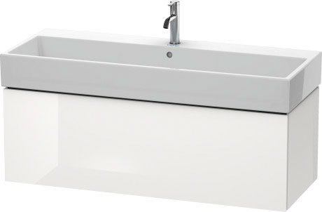 LC617905151 Тумбочка подвесная L-Cube #LC6179 1184 x 459 мм Сосна коричневая, декор Duravit - Вид №2