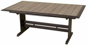 Les jardins Прямоугольный садовый стол из алюминия и hpl Hegoa