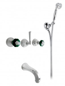 1903 ** 15C Комплект ванны с центральным изливом «парус» Nicolazzi Series Teide Chic