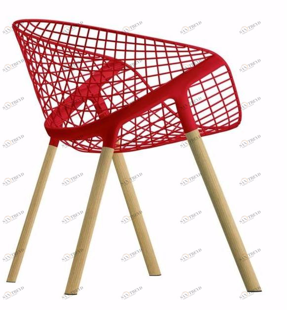 Alias Стул из стали и дерева с подлокотниками Kobi sun-id-1370806